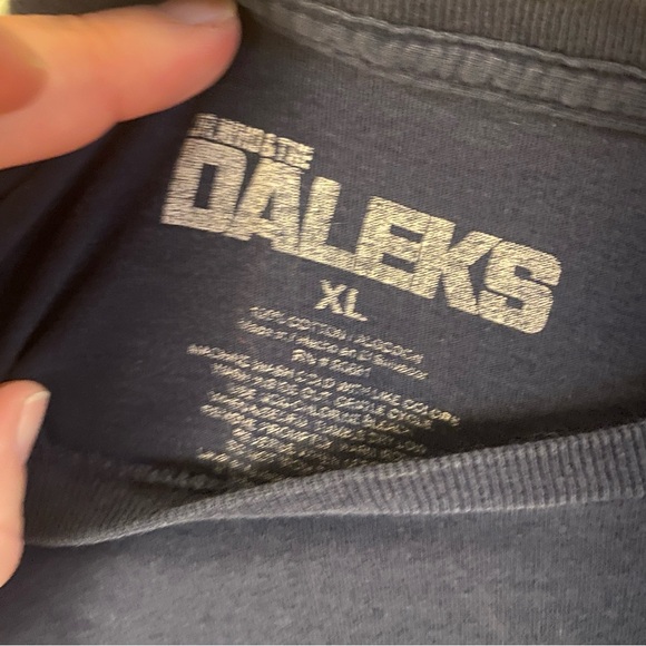 Doctor Who & the Daleks Navy Blue Graphic T-Shirt - Picture 2 of 4